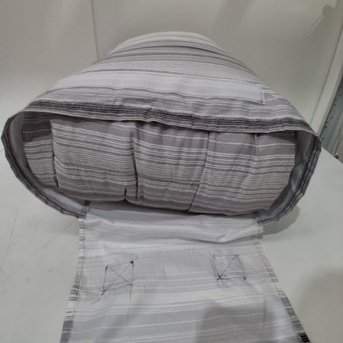 7PC MAINSTAYS BED-IN-A-BAG - DOUBLE/QUEEN - GREY / WHITE image 4