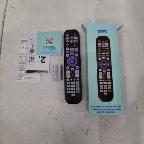 ONN. 6-DEVICE UNIVERSAL REMOTE CONTROL - COMPATIBLE WITH ALL MAJOR BRANDS - BLACK image 3