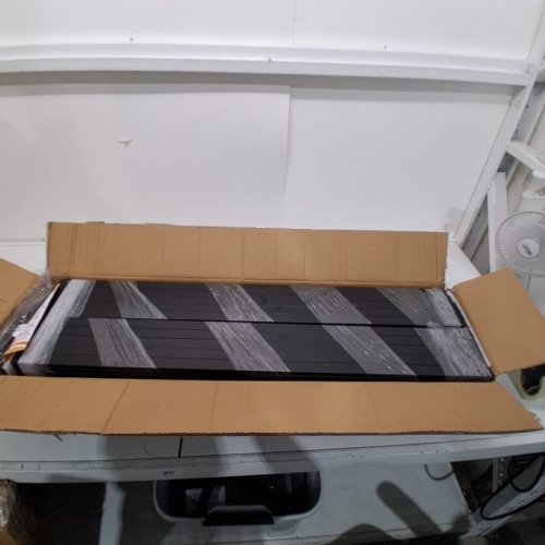 100PK HYPERGIANT ALUMINUM FACE MOUNT RECTANGULAR DECK BALUSTERS - 38" - BLACK image 2