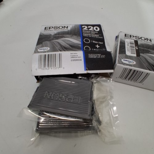 3 (2PK) EPSON 220 DURABRITE ULTRA INK STANDARD CAPACITY CARTRIDGES FOR SELECT WORKFORCE AND EXPRESSION HOME PRINTERS - BLACK (MODEL: T220120-D2) image 2