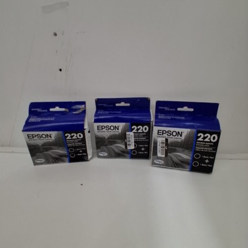 3 (2PK) EPSON 220 DURABRITE ULTRA INK STANDARD CAPACITY CARTRIDGES FOR SELECT WORKFORCE AND EXPRESSION HOME PRINTERS - BLACK (MODEL: T220120-D2) image 3