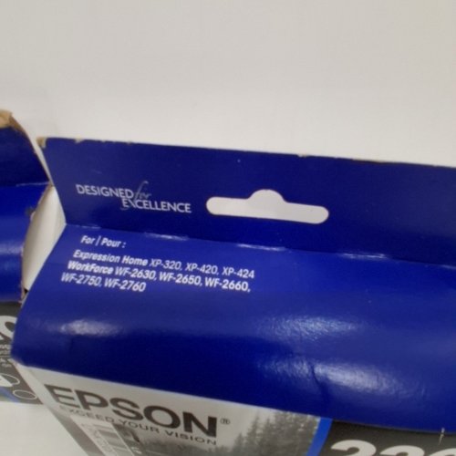 3 (2PK) EPSON 220 DURABRITE ULTRA INK STANDARD CAPACITY CARTRIDGES FOR SELECT WORKFORCE AND EXPRESSION HOME PRINTERS - BLACK (MODEL: T220120-D2) image 4