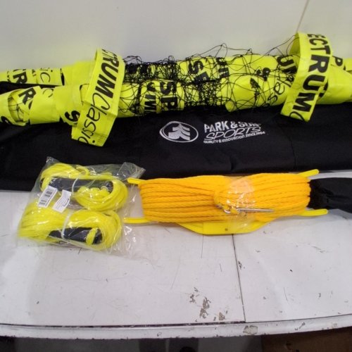 PARK & SUN SPECTRUM CLASSIC ADJUSTABLE VOLLEYBALL SET - APPROX 30FT - YELLOW image 3