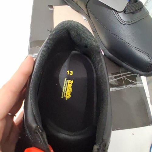 MENS TREDSAFE SLIP RESISTANT CASUAL SNEAKER - 13 - BLACK image 4