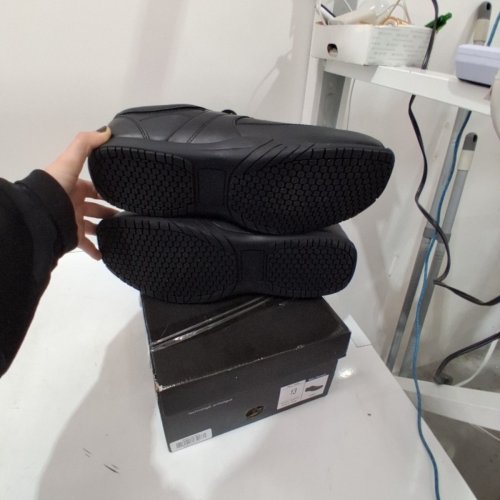 MENS TREDSAFE SLIP RESISTANT CASUAL SNEAKER - 13 - BLACK image 5