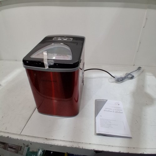 FRIGIDAIRE COMPACT ICE MAKER - MAKES 26LBS/DAY - METALLIC RED/BLACK (MODEL: EFIC117-SSRED-COM) image 3