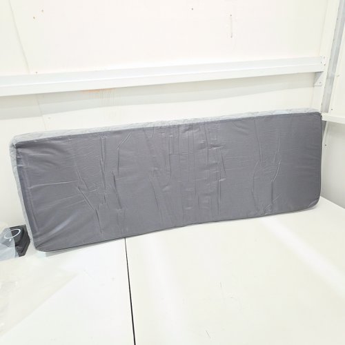 NONSLIP QUILTED BENCH CUSHION - 17" X 45" X 3" - GREY image 2