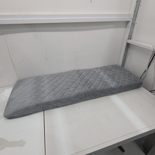 NONSLIP QUILTED BENCH CUSHION - 17" X 45" X 3" - GREY image 3