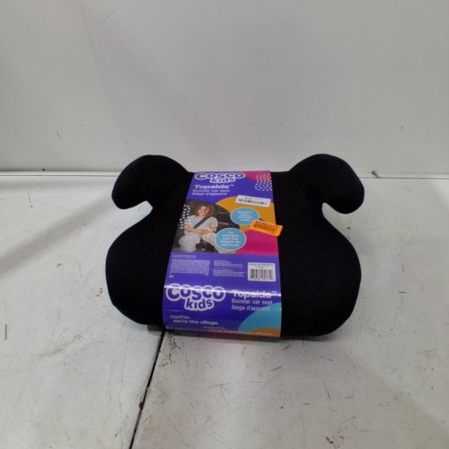 COSCO KIDS TOPSIDE LIGHTWEIGHT BACKLESS BOOSTER CAR SEAT - 100LBS CAPACITY - BLACK (MODEL: 22976C-BLK) image 3