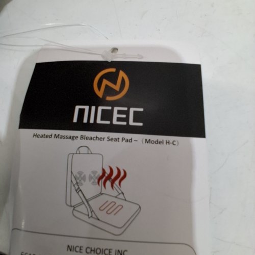 NICEC HEATED MASSAGE BLEACHER SEAT PAD - BLACK (MODEL: H-C) image 3