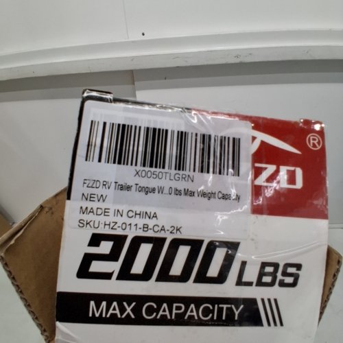 FZZD RV TRAILER TOW BALL WEIGHT SCALE - 2000 LBS MAX/CAP - BLACK (MODEL:011-G) image 2