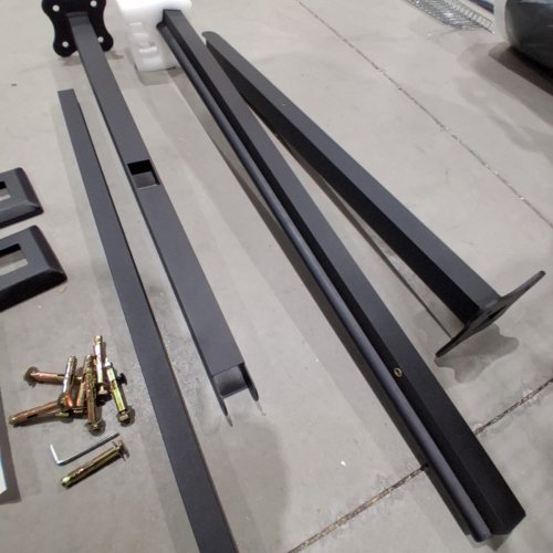 OUTDOOR ALUMINUM HAND RAIL - 48" - BLACK (MODEL: H6397-4) image 3