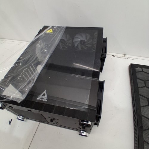 MONTECH ATX MID-TOWER GAMING CASE WITH TEMPERED GLASS- 3 X 140MM& 3 X 120MM FIXED RGB LIGHTING FANS - BLACK (MODEL: X3 MESH) image 7