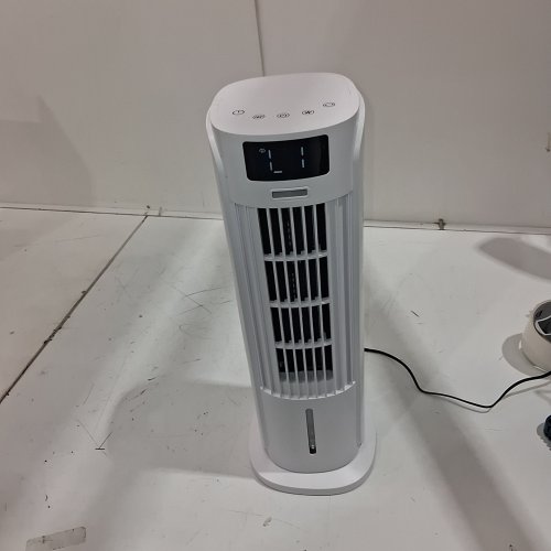 PORTABLE AUTO 90°OSCILLATING AIR COOLER - 800ML - WHITE - (MODEL: CTF1701TR-L) image 2