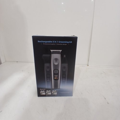 MEN'S RECHARGEABLE 3-IN-1 GROOMING KIT - 5W - BLACK / GRAY (MODEL: 628) image 5