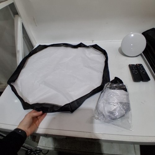 2PK SKYTEX SOFTBOX LIGHTING KIT WITH 135W AND 100-240V DIMMABLE BULB - BLACK/SILVER/WHITE image 4