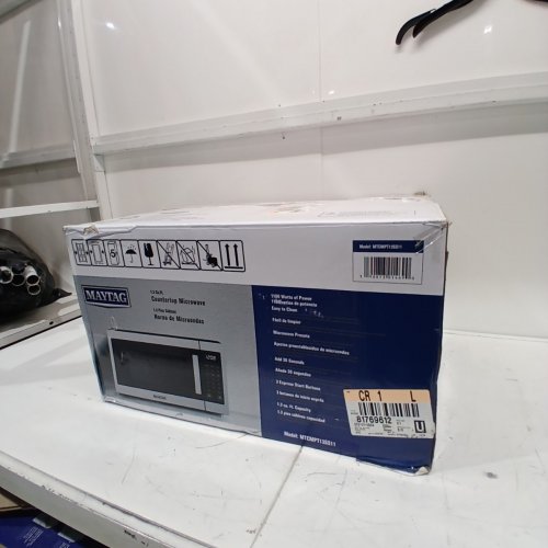 MAYTAG COUNTERTOP MICROWAVE OVEN - 1.3CUFT - BLACK/SILVER - (MODEL: MTCMPT13SS11) image 6