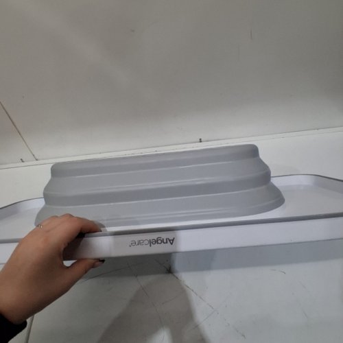 ANGELCARE COLLAPSIBLE DRAINAGE BATHTUB SHELF -30" - FITS 28" TUBS - WHITE/GREY image 3