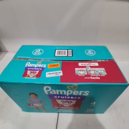 108PK PAMPERS CRUISERS DISPOSABLE BABY DIAPERS - SIZE 4 image 3