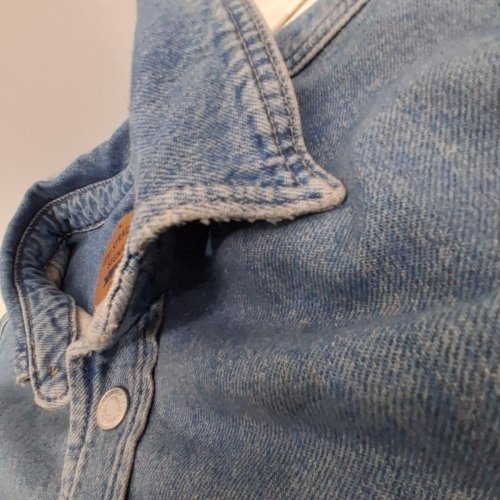 MEN'S LEVI STRAUSS SIGNATURE GOLD LONG SLEEVE DENIM SHIRT - MEDIUM - BLUE (STYLE: S110784) image 3