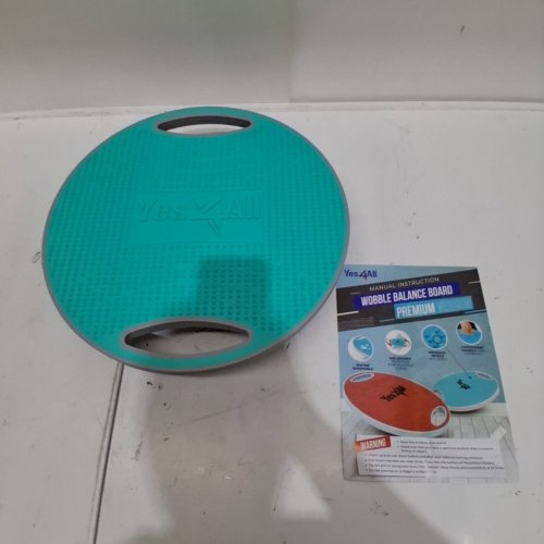 YES4ALL WOBBLE BALANCE BOARD FOR EXERCISE BALANCE TRAINER - 16" - SKY BLUE (MODEL: EBGL) image 2