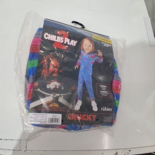 2 BOYS RUBIES CHILD'S PLAY CHUCKY COSTUME (JUMPSUIT ONLY) - LARGE - ASSORTED COLOURS (STYLE: 1001032) image 2