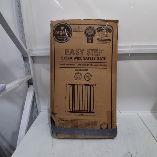 REGALO EASY STEP EXTRA WIDE BABY GATE - 30" X 29"- 49" - WHITE (MODEL: 1164 EW DS) image 6