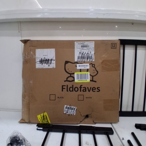 FLDOFAVES ADJUSTABLE EXTRA WIDE METAL SHORT DOG GATE - 18" - 45" - BLACK image 5