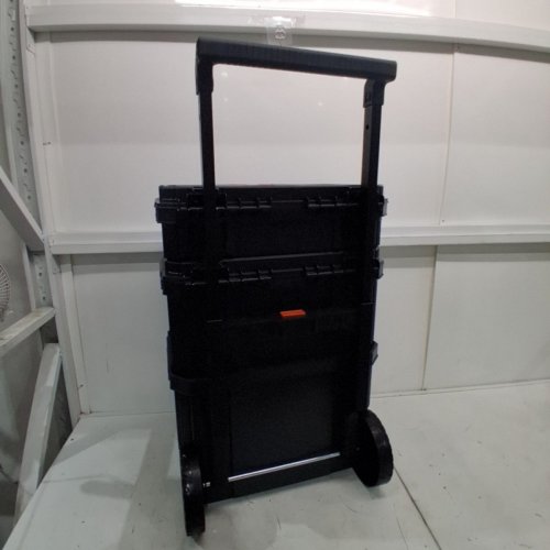 3PC BLACK + DECKER STACKABLE TOOL BOX STORAGE SYSTEM - BLACK/ORANGE (MODEL: BDST60500APB) image 3