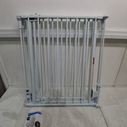 REGALO FLEXI EXTRA WIDE METAL WALK THROUGH SAFETY GATE - 28"-76" X 28" - WHITE (MODEL: 1175 DS) image 2
