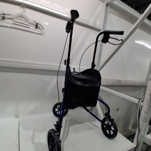 DRIVE 3-WHEEL WALKER ROLLATOR WITH POUCH - FLAME BLUE - (MODEL: 10289BL) image 2