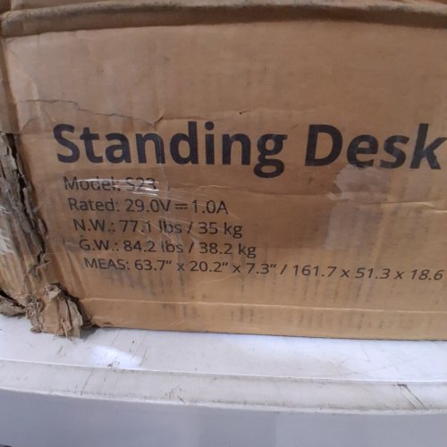 EXADESK ELECTRIC STANDING DESK WITH MONITOR SHELF & STORAGE DRAWERS - 60" X 30" - RUSTIC BROWN/BLACK - (MODEL: S23) image 3