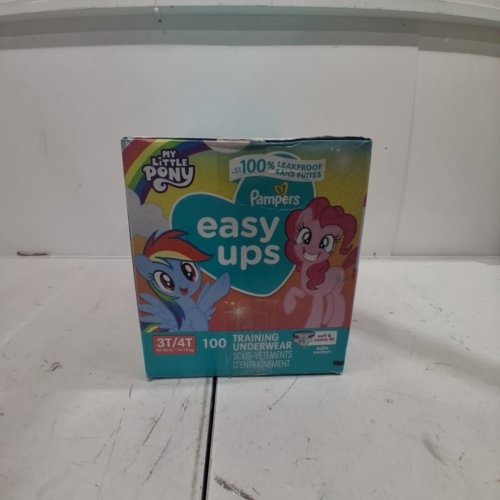 100PK PAMPERS EASY UPS PULL ON DISPOSABLE TRAINING UNDERWEAR - 3T/4T - MY LITTLE PONY image 3