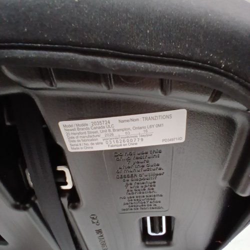 GRACO TRANZITIONS 3-IN-1 HARNESS/HIGHBACK/BACKLESS BOOSTER CAR SEAT - 100LBS MAX/CAP - PROOF/BLACK (MODEL: 2035724) image 2