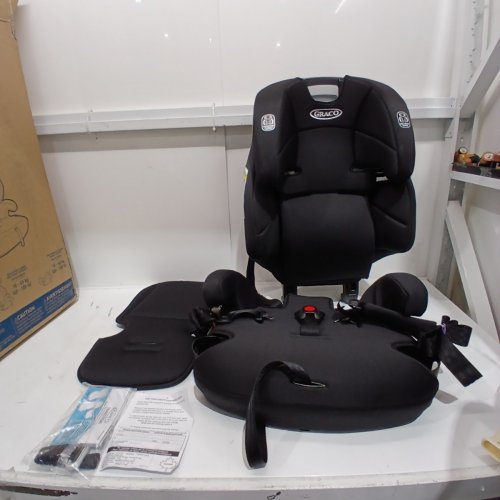 GRACO TRANZITIONS 3-IN-1 HARNESS/HIGHBACK/BACKLESS BOOSTER CAR SEAT - 100LBS MAX/CAP - PROOF/BLACK (MODEL: 2035724) image 3