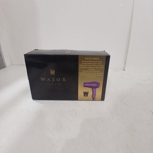 WAZOR 101 MINI TRAVEL HAIR DRYER, SMALL IONIC AND LIGHTWEIGHT -PURPLE. image 3