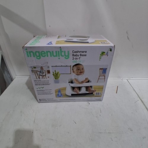 INGENUITY BABY BASE 2-IN-1 SEAT BOOSTER FEEDING SEAT - CASHMERE/WHITE (MODEL: 10678) image 3