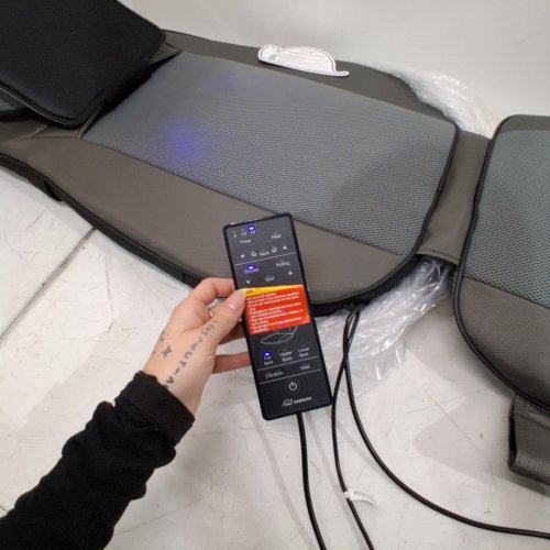 SNAILAX SHIATSU NECK & BACK MASSAGER MASSAGE CHAIR PAD WITH HEAT - SL-233 image 2