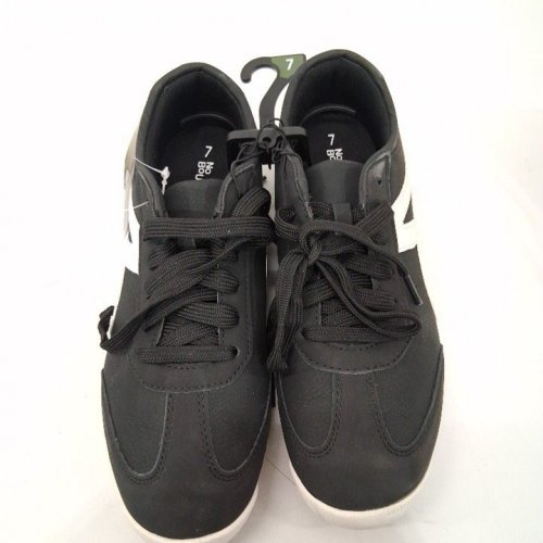 WOMEN'S NO BOUNDARIES LACE-UP CASUAL SNEAKER SHOES - 7 - BLACK/WHITE (STYLE: 22CARMW26) image 3