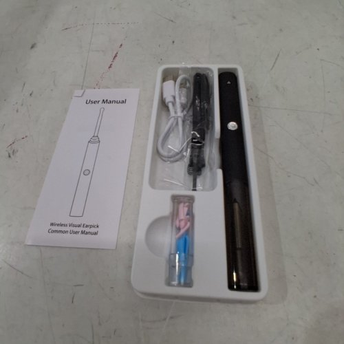 18PC EARWAX REMOVAL TOOL WITH INTERCHANGEABLE SPOONS - BLACK (MODEL: C7) image 3