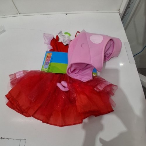 GIRL'S DISGUISE PEPPA PIG TODDLER COSTUME - 2T - RED/PINK (STYLE: 120699M) image 3