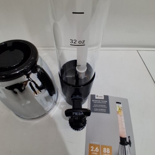 MESA INSPIRED LIVING BEVERAGE TOWER WITH REMOVABLE ICE TUBE - 2.6L - CLEAR (MODEL: 1981256) image 3
