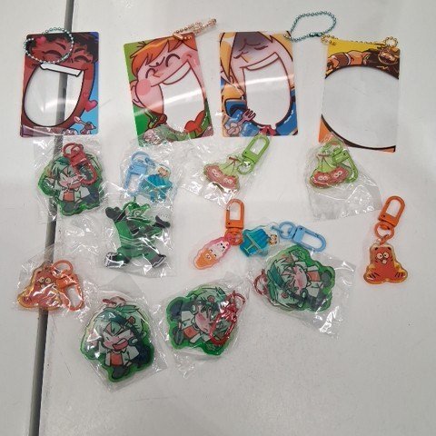 16PK ASSORTED ANIME KEYCHAINS - MULTICOLOR image 2