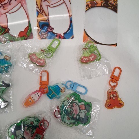 16PK ASSORTED ANIME KEYCHAINS - MULTICOLOR image 4