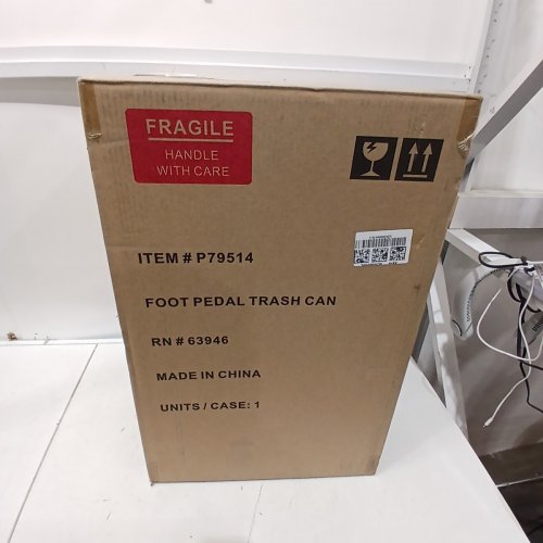 SIMPLI-MAGIC SOFT-CLOSE, SMUDGE RESISTANT TRASH CAN WITH FOOT PEDAL AND BUILT IN FILTER - STAINLESS STEEL, 50 LITER / 13.2 GALLON (MODEL:P79514) image 4