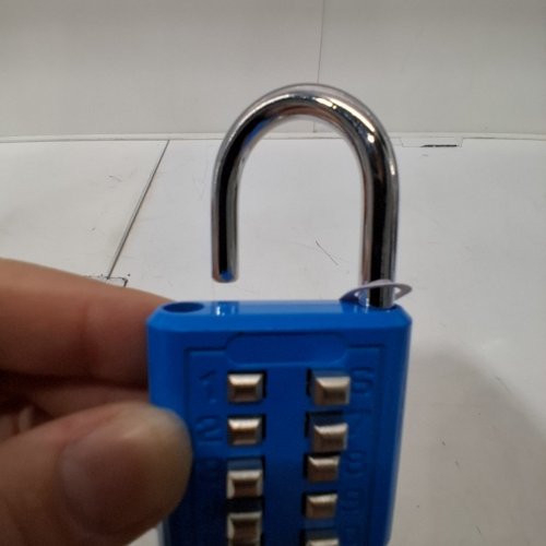 NUMBER COMBINATION PADLOCK - BLUE image 2