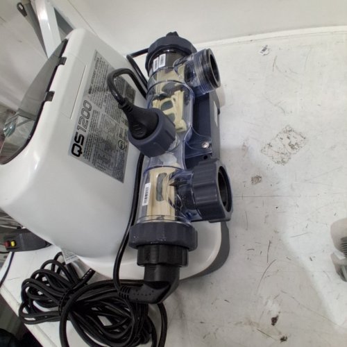 INTEX KRYSTAL CLEAR QS500 DIGITAL SALTWATER SYSTEM WITH E.C.O. FOR ABOVE GROUND POOLS UP TO 15000GAL. - 110V-120V/ REQUIRES 700-3000GPH FILTER - GREY/WHITE (MODEL: 26667EG) image 5