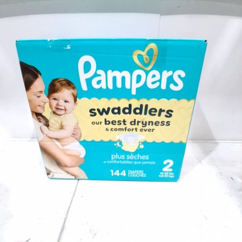 144PK PAMPERS SWADDLERS - SIZE 2 - MULTICOLOR image 3