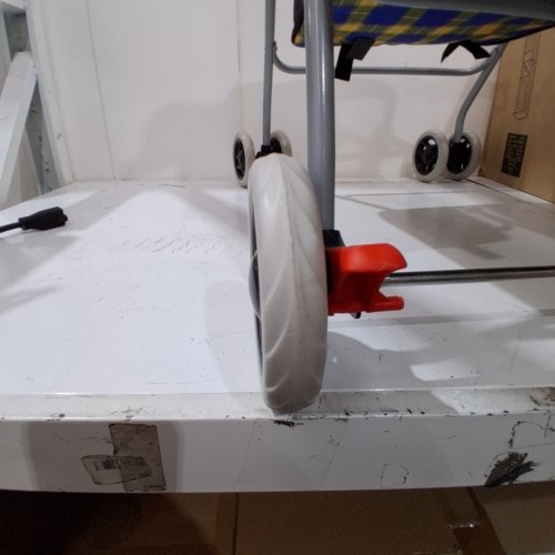 BESTPET 4-WHEEL POSH FOLDING WATERPROOF PORTABLE TRAVEL PET STROLLER WITH CUP HOLDER - 33LBS MAX - YELLOW PLAID (MODEL: BP-S8012T-YELLOW PLAID)) image 3
