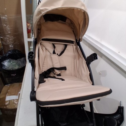MOMPUSH LITHE V2 LIGHTWEIGHT STROLLER WITH CUP HOLDER AND RAIN COVER AND CARRY BAG - KHAKI (MODEL: T3500M) image 4